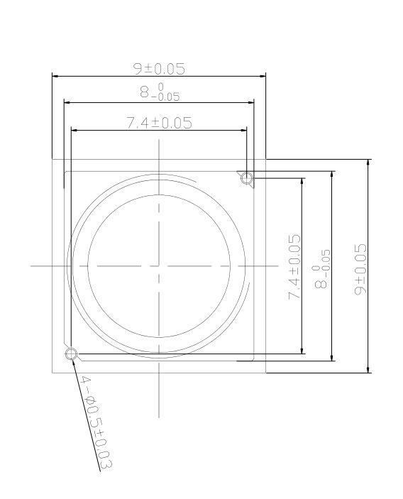 Diagramma portaobiettivo M8