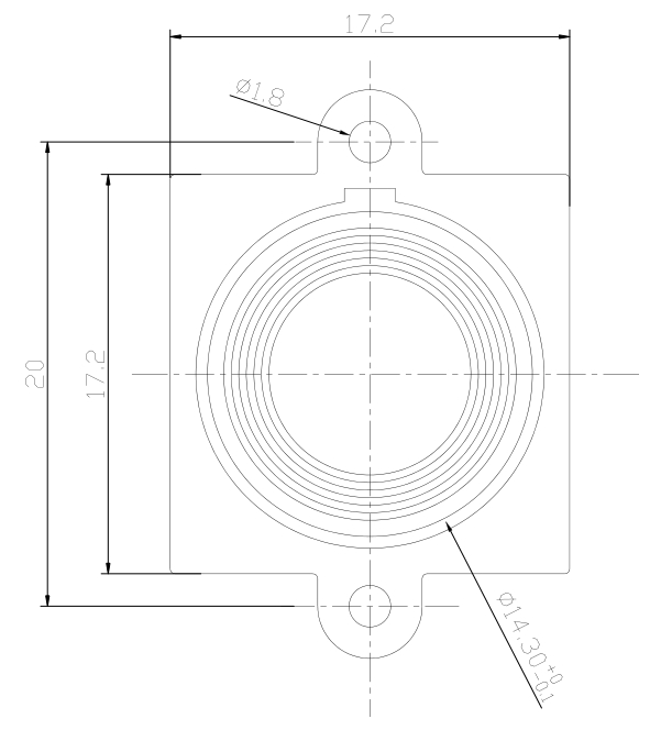 Schema del portaobiettivo M12